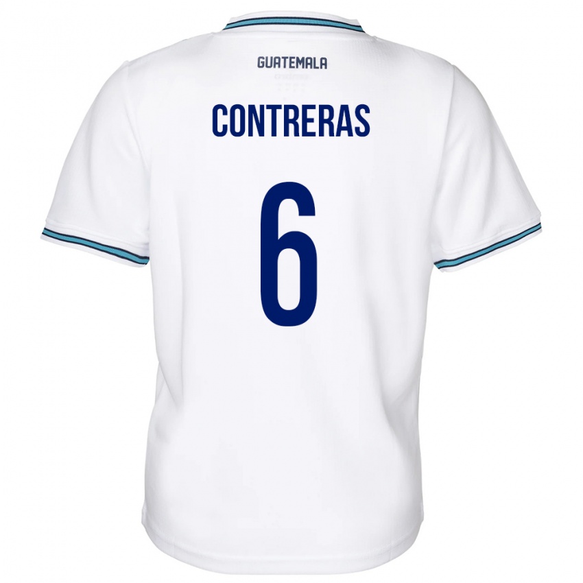 Kinderen Guatemala María Contreras #6 Wit Thuisshirt Thuistenue 24-26 T-Shirt