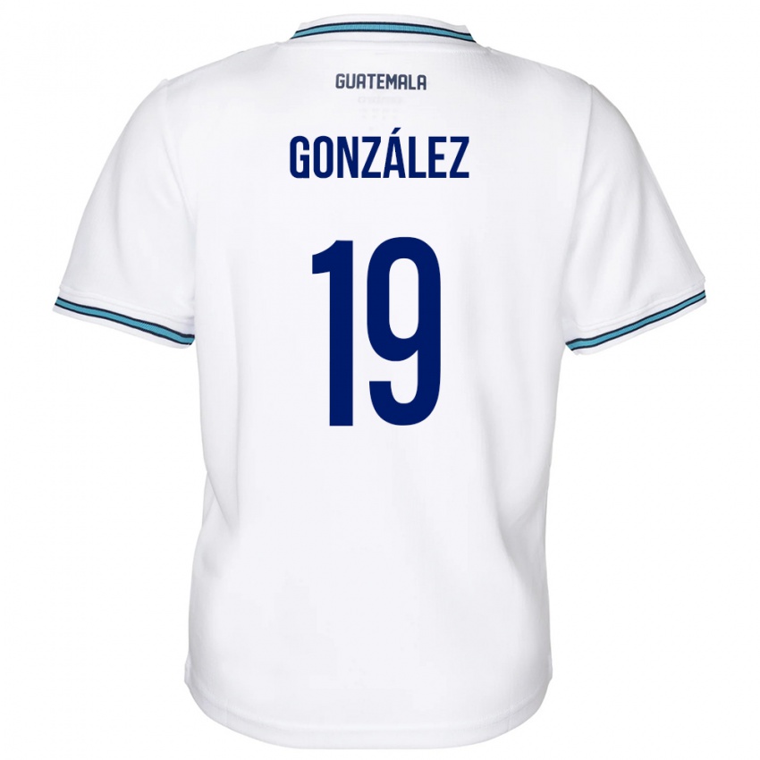 Kinderen Guatemala Karen González #19 Wit Thuisshirt Thuistenue 24-26 T-Shirt