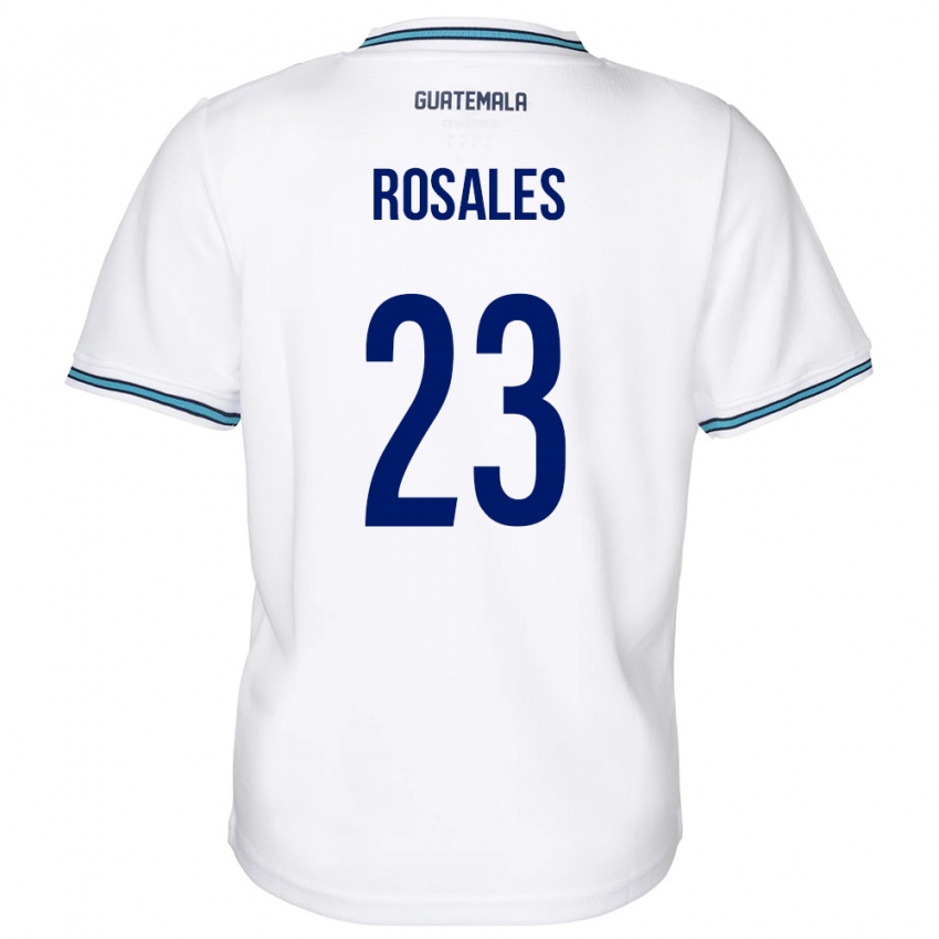 Kinderen Guatemala Yareni Rosales #23 Wit Thuisshirt Thuistenue 24-26 T-Shirt