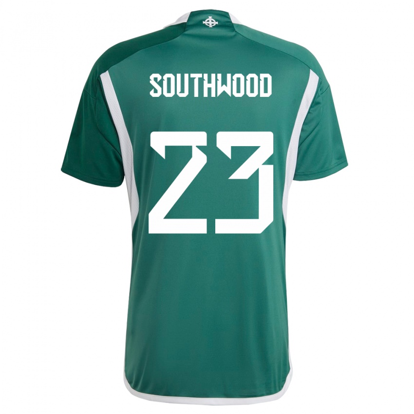 Kinderen Noord-Ierland Luke Southwood #23 Groente Thuisshirt Thuistenue 24-26 T-Shirt