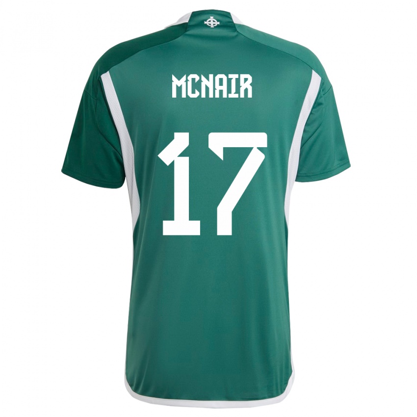 Kinderen Noord-Ierland Paddy Mcnair #17 Groente Thuisshirt Thuistenue 24-26 T-Shirt