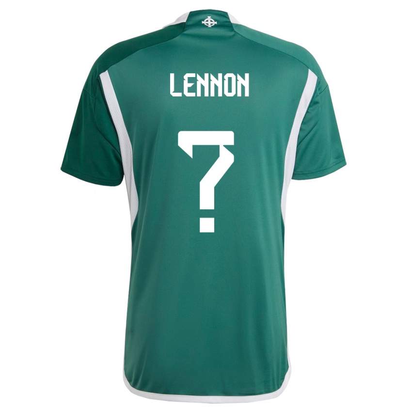 Kinderen Noord-Ierland Gallagher Lennon #0 Groente Thuisshirt Thuistenue 24-26 T-Shirt