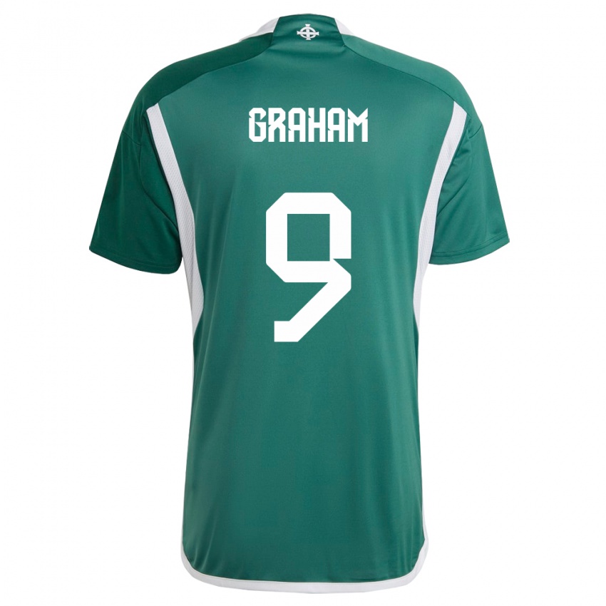 Kinderen Noord-Ierland Braiden Graham #9 Groente Thuisshirt Thuistenue 24-26 T-Shirt