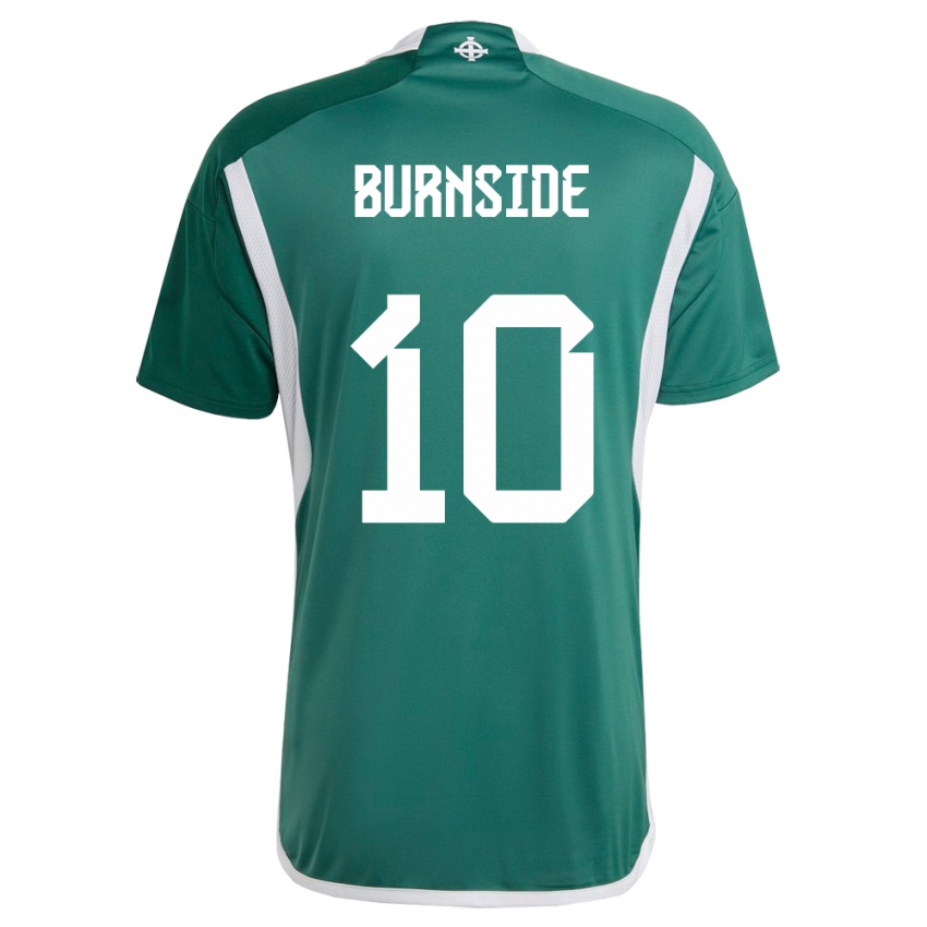 Kinderen Noord-Ierland Callum Burnside #10 Groente Thuisshirt Thuistenue 24-26 T-Shirt