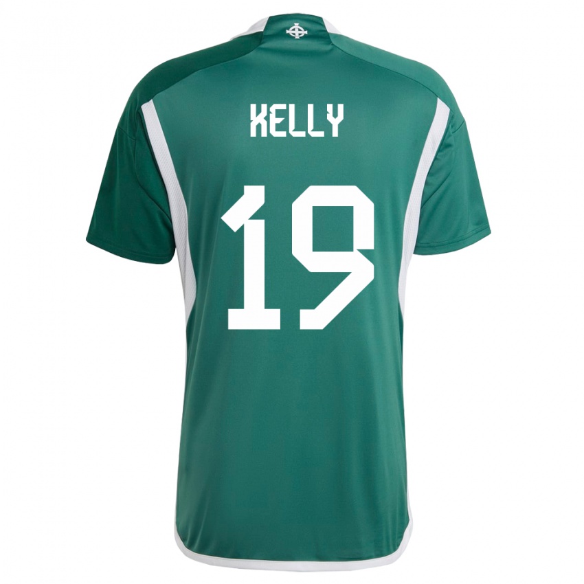 Kinderen Noord-Ierland Oscar Kelly #19 Groente Thuisshirt Thuistenue 24-26 T-Shirt