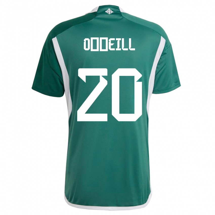 Kinderen Noord-Ierland Ceadach O’neill #20 Groente Thuisshirt Thuistenue 24-26 T-Shirt