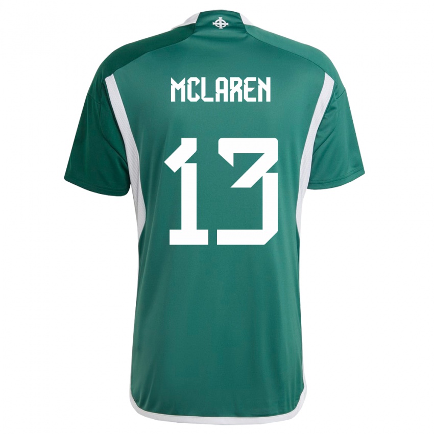 Kinderen Noord-Ierland Rachel Mclaren #13 Groente Thuisshirt Thuistenue 24-26 T-Shirt