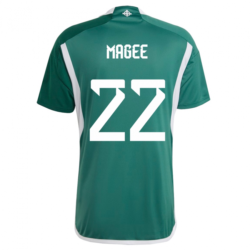 Kinderen Noord-Ierland Abbie Magee #22 Groente Thuisshirt Thuistenue 24-26 T-Shirt