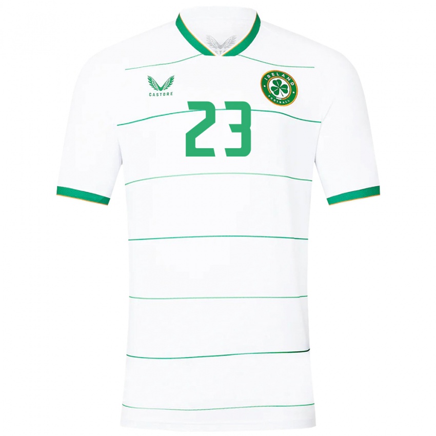 Kinderen Ierland Josh Keeley #23 Wit Uitshirt Uittenue 24-26 T-Shirt