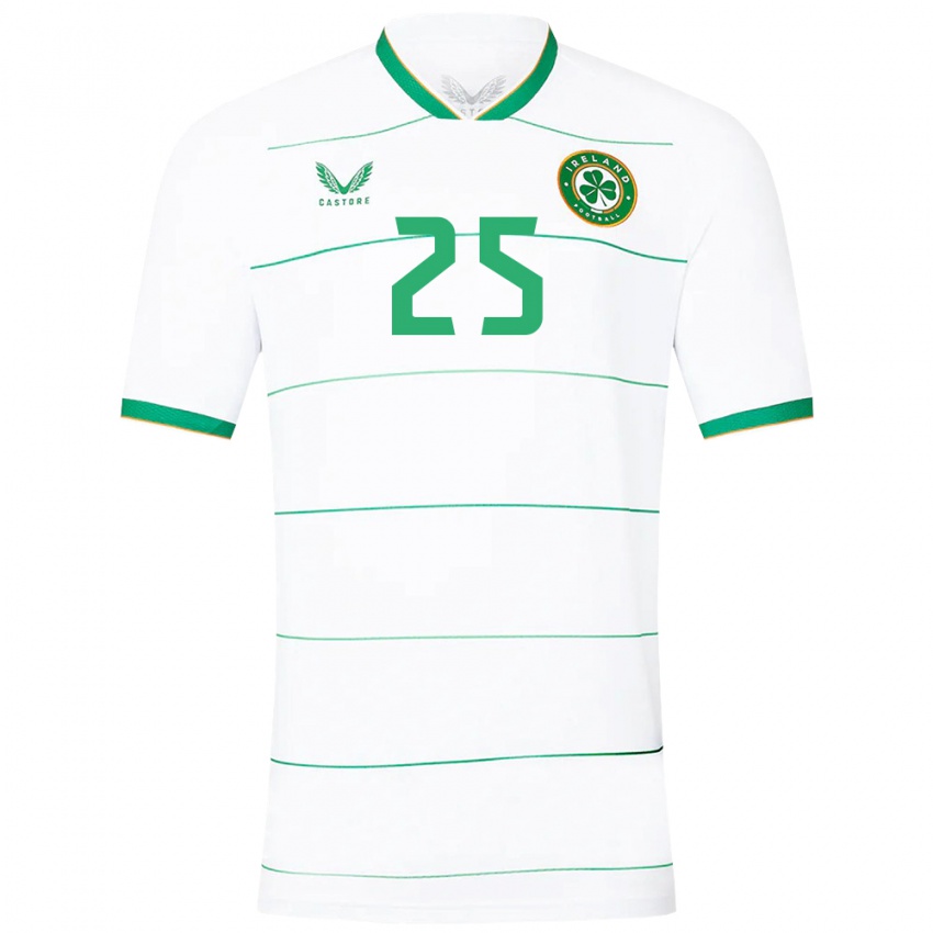 Kinderen Ierland Aoife Mannion #25 Wit Uitshirt Uittenue 24-26 T-Shirt