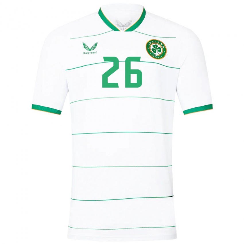 Kinderen Ierland Tara O'hanlon #26 Wit Uitshirt Uittenue 24-26 T-Shirt