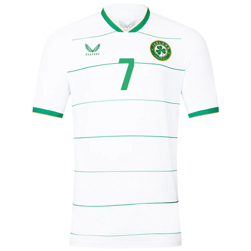 Kinderen Ierland Rory Finneran #7 Wit Uitshirt Uittenue 24-26 T-Shirt