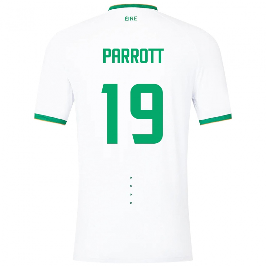 Kinderen Ierland Troy Parrott #19 Wit Uitshirt Uittenue 24-26 T-Shirt