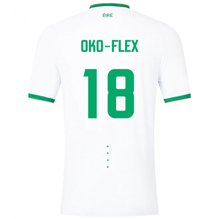 Kinderen Ierland Armstrong Oko-Flex #18 Wit Uitshirt Uittenue 24-26 T-Shirt