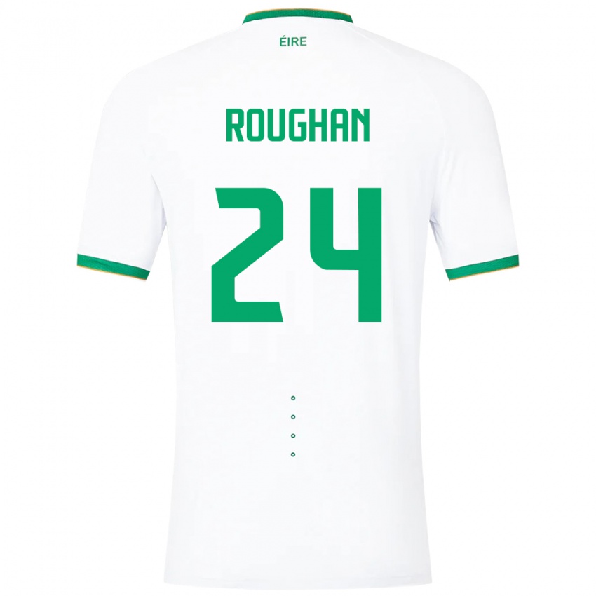 Kinderen Ierland Sean Roughan #24 Wit Uitshirt Uittenue 24-26 T-Shirt