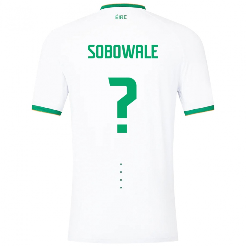 Kinderen Ierland Timi Sobowale #0 Wit Uitshirt Uittenue 24-26 T-Shirt