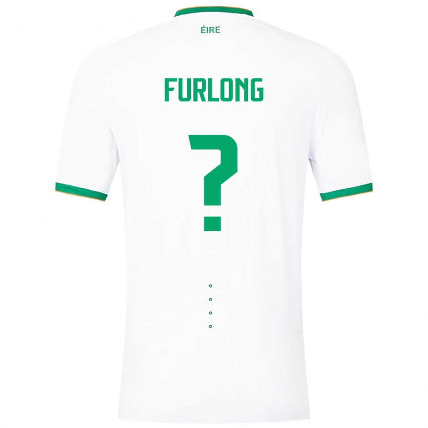 Kinderen Ierland James Furlong #0 Wit Uitshirt Uittenue 24-26 T-Shirt