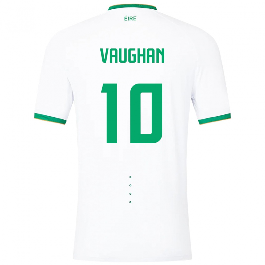 Kinderen Ierland Harry Vaughan #10 Wit Uitshirt Uittenue 24-26 T-Shirt