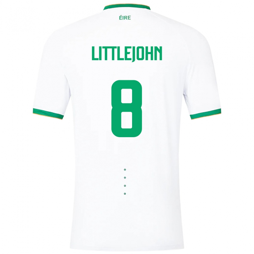 Kinderen Ierland Ruesha Littlejohn #8 Wit Uitshirt Uittenue 24-26 T-Shirt