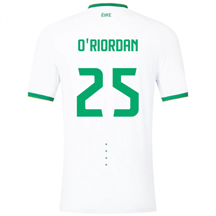 Kinderen Ierland Claire O'riordan #25 Wit Uitshirt Uittenue 24-26 T-Shirt