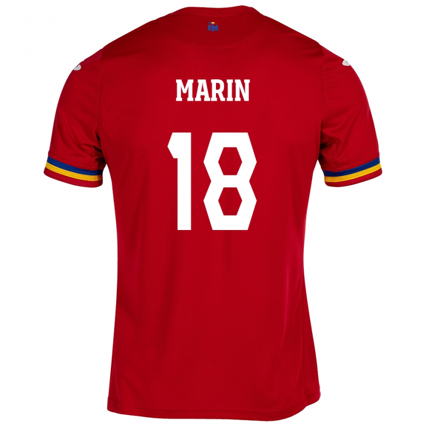 Kinderen Roemenië Răzvan Marin #18 Rood Uitshirt Uittenue 24-26 T-Shirt