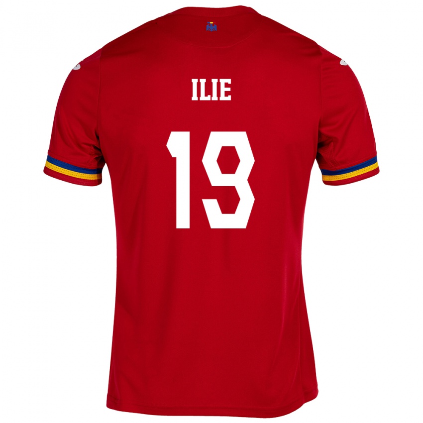 Kinderen Roemenië Rareș Ilie #19 Rood Uitshirt Uittenue 24-26 T-Shirt