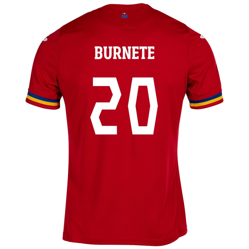 Kinderen Roemenië Rareș Burnete #20 Rood Uitshirt Uittenue 24-26 T-Shirt