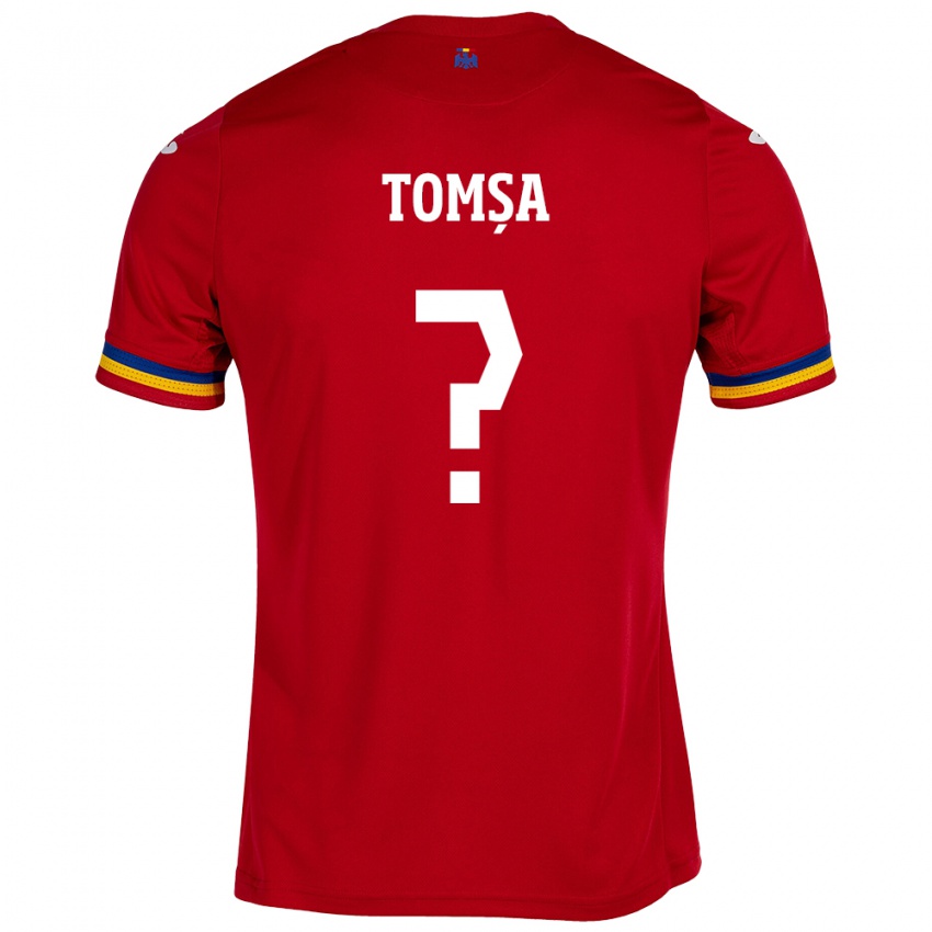 Kinderen Roemenië Troy Tomșa #0 Rood Uitshirt Uittenue 24-26 T-Shirt