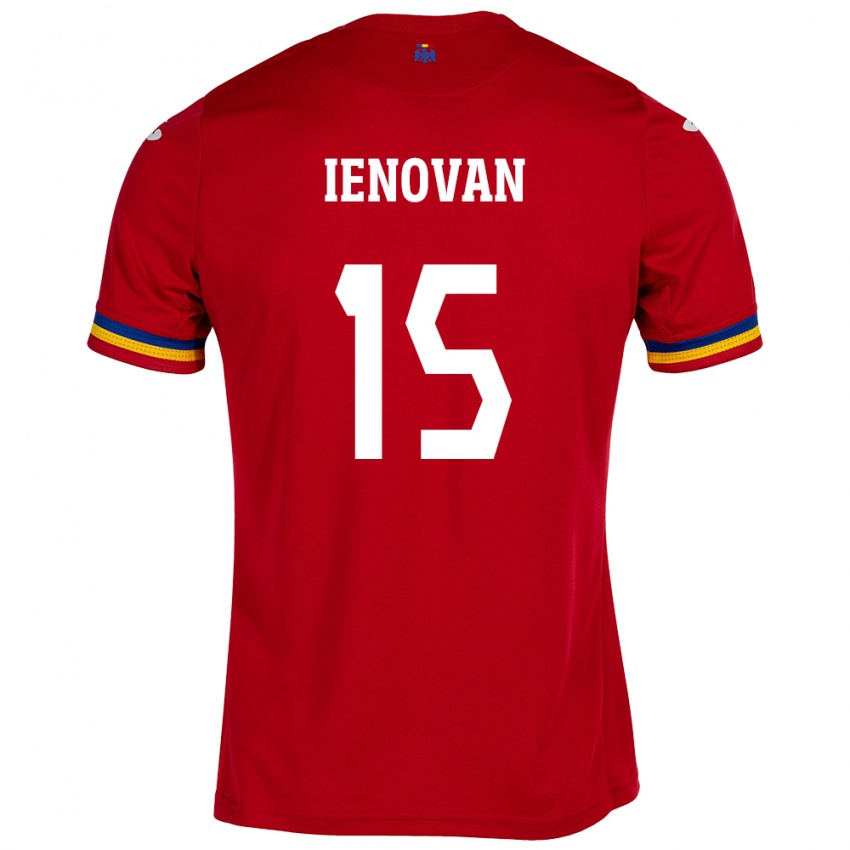 Kinderen Roemenië Bianca Ienovan #15 Rood Uitshirt Uittenue 24-26 T-Shirt