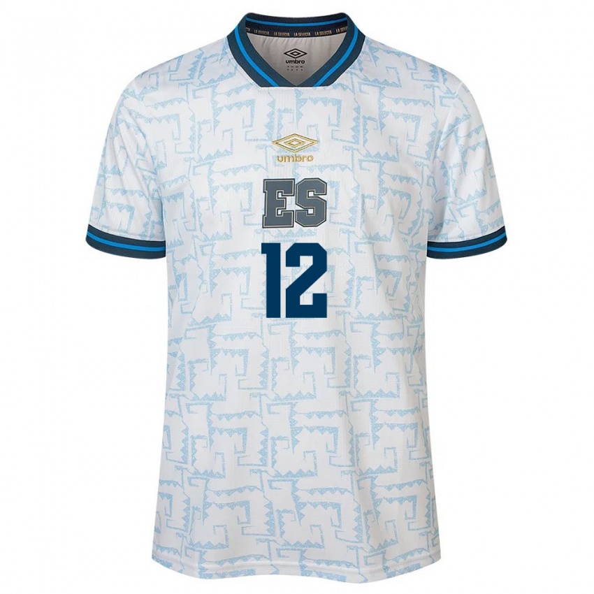 Kinderen El Salvador Adrián Aguilar #12 Wit Uitshirt Uittenue 24-26 T-Shirt