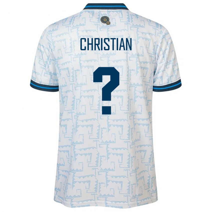 Kinderen El Salvador Christian Martínez #0 Wit Uitshirt Uittenue 24-26 T-Shirt