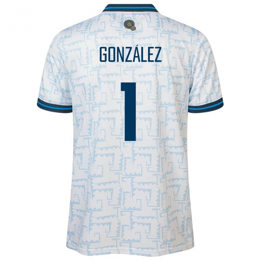 Kinderen El Salvador Mario González #1 Wit Uitshirt Uittenue 24-26 T-Shirt
