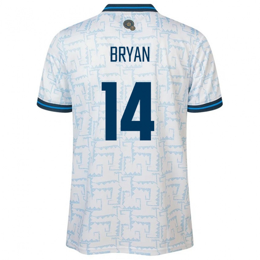 Kinderen El Salvador Bryan Vásquez #14 Wit Uitshirt Uittenue 24-26 T-Shirt