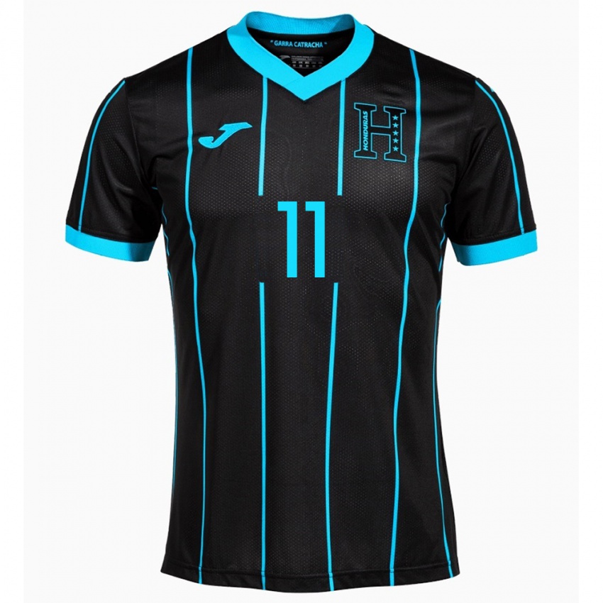 Kinderen Honduras Bryan Sáenz #11 Zwart Uitshirt Uittenue 24-26 T-Shirt