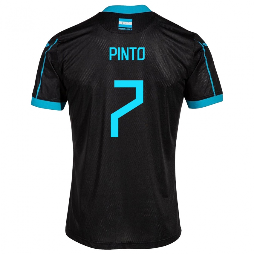 Kinderen Honduras José Pinto #7 Zwart Uitshirt Uittenue 24-26 T-Shirt