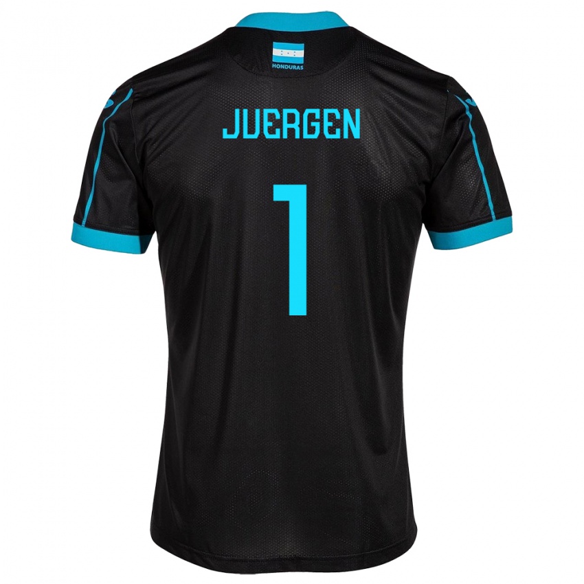 Kinderen Honduras Juergen García #1 Zwart Uitshirt Uittenue 24-26 T-Shirt