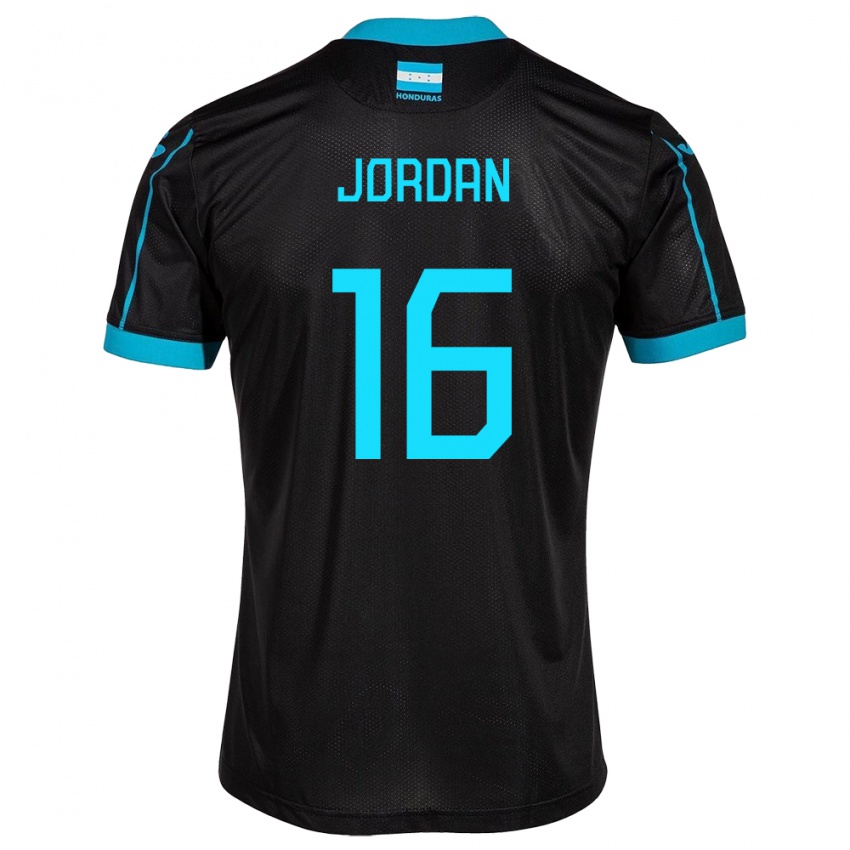 Kinderen Honduras Jordan García #16 Zwart Uitshirt Uittenue 24-26 T-Shirt