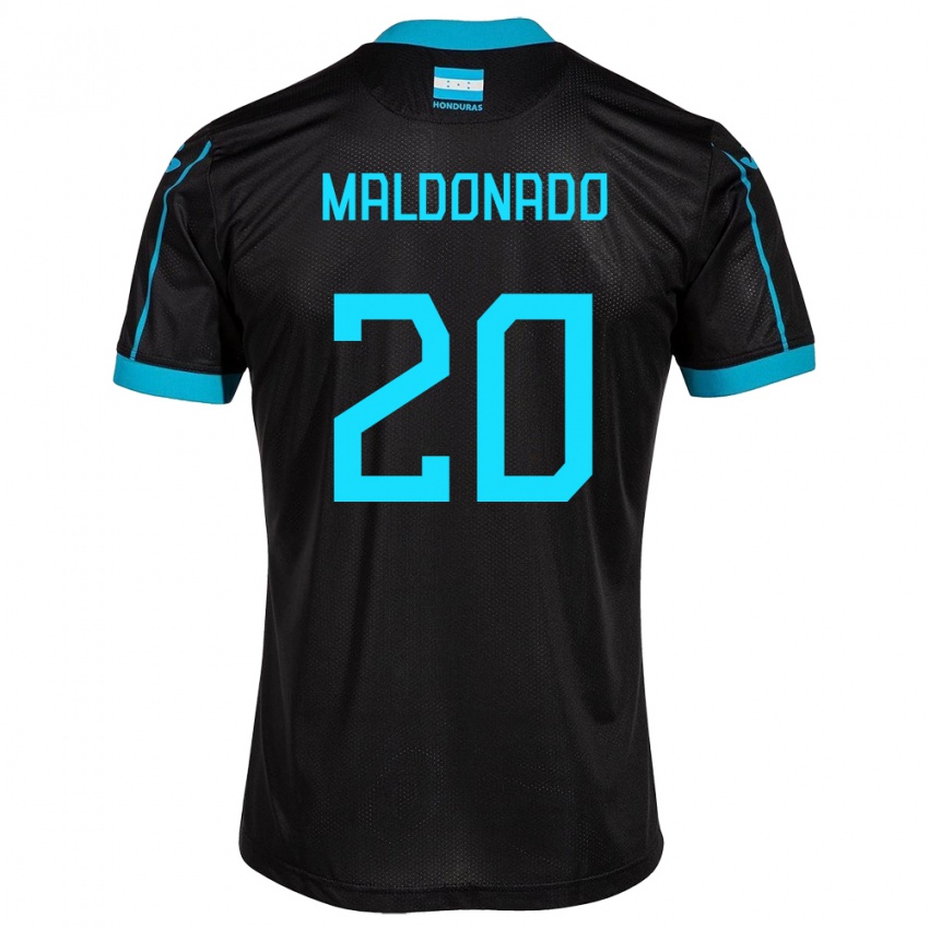 Kinderen Honduras Alessandro Maldonado #20 Zwart Uitshirt Uittenue 24-26 T-Shirt