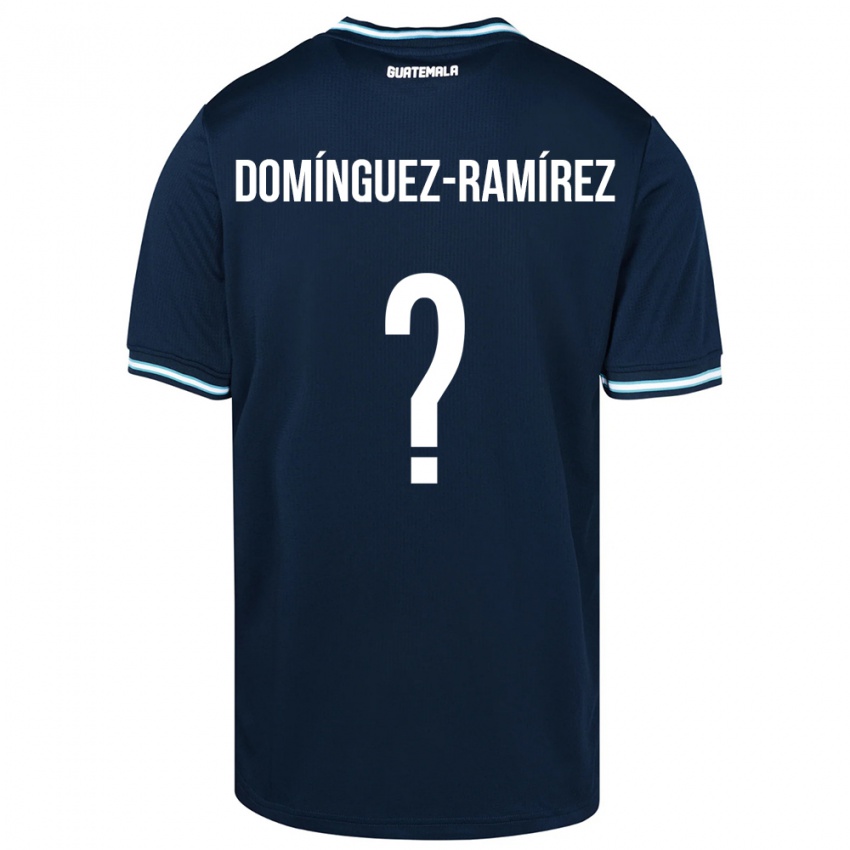 Kinderen Guatemala Marco Domínguez-Ramírez #0 Blauw Uitshirt Uittenue 24-26 T-Shirt