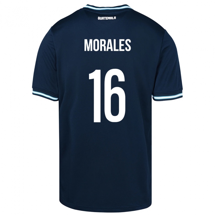 Kinderen Guatemala José Morales #16 Blauw Uitshirt Uittenue 24-26 T-Shirt