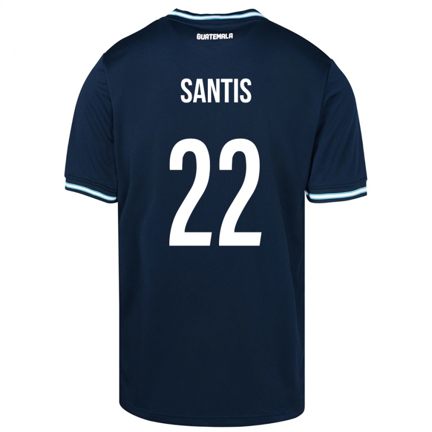 Kinderen Guatemala Diego Santis #22 Blauw Uitshirt Uittenue 24-26 T-Shirt