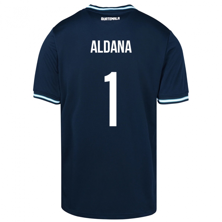 Kinderen Guatemala David Aldana #1 Blauw Uitshirt Uittenue 24-26 T-Shirt