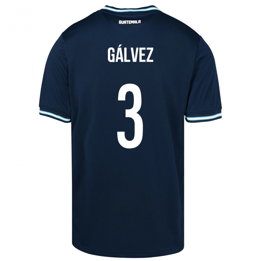 Kinderen Guatemala Fredy Gálvez #3 Blauw Uitshirt Uittenue 24-26 T-Shirt