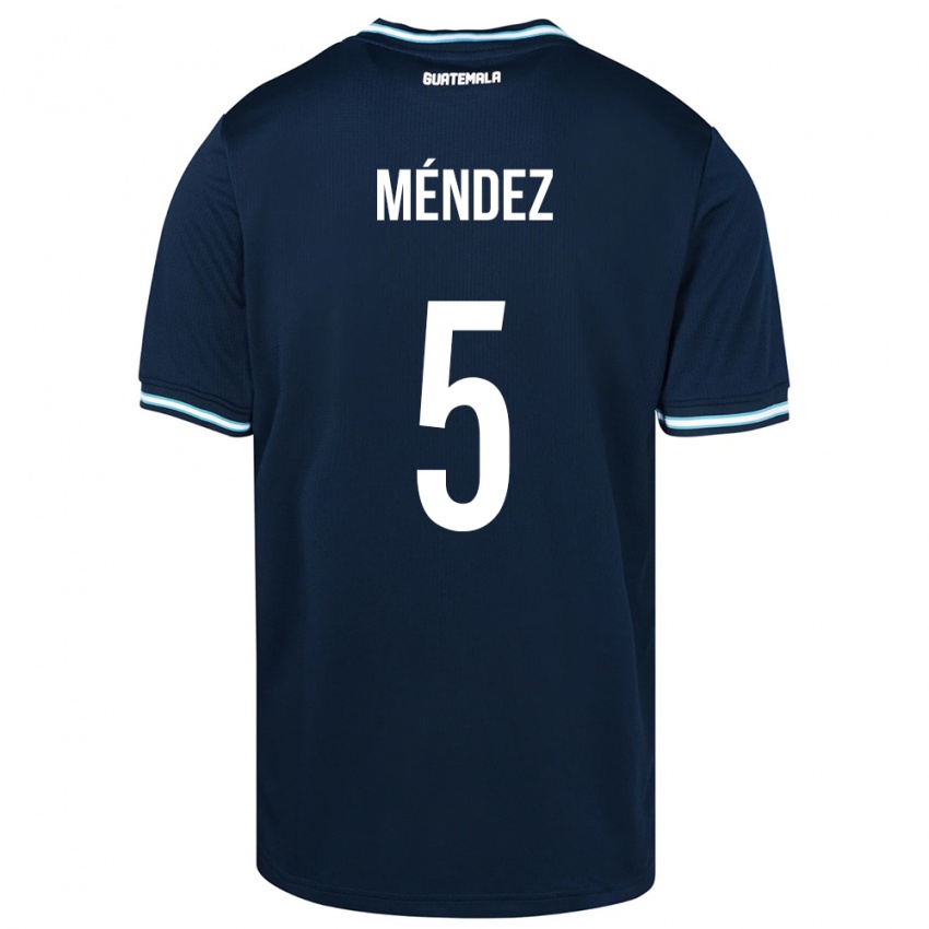 Kinderen Guatemala Diego Méndez #5 Blauw Uitshirt Uittenue 24-26 T-Shirt