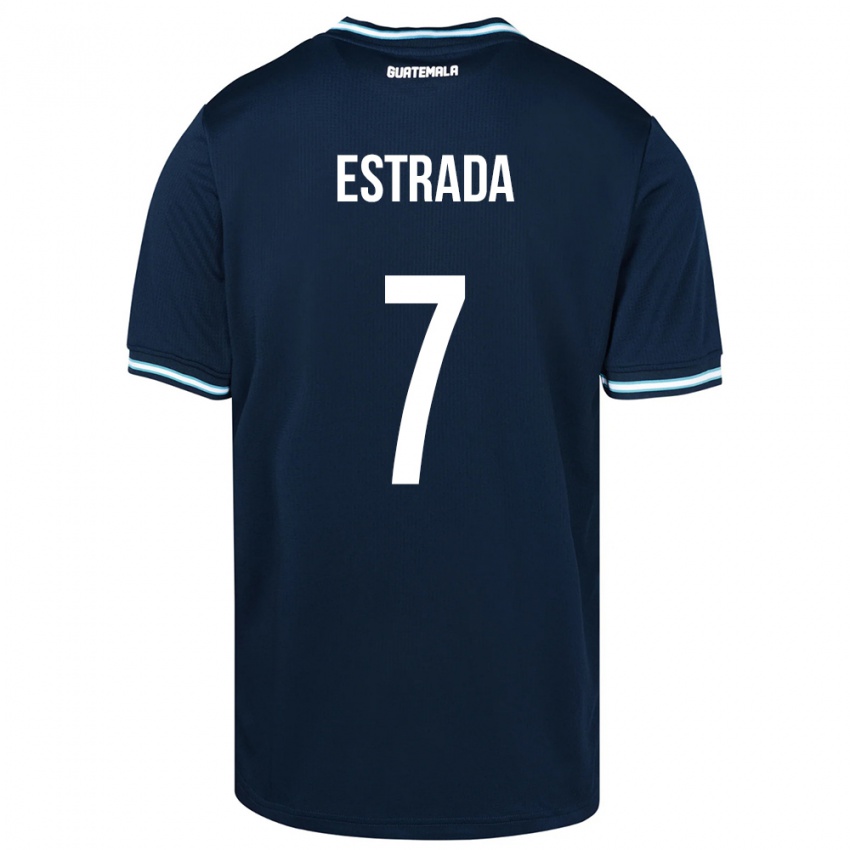 Kinderen Guatemala Javier Estrada #7 Blauw Uitshirt Uittenue 24-26 T-Shirt