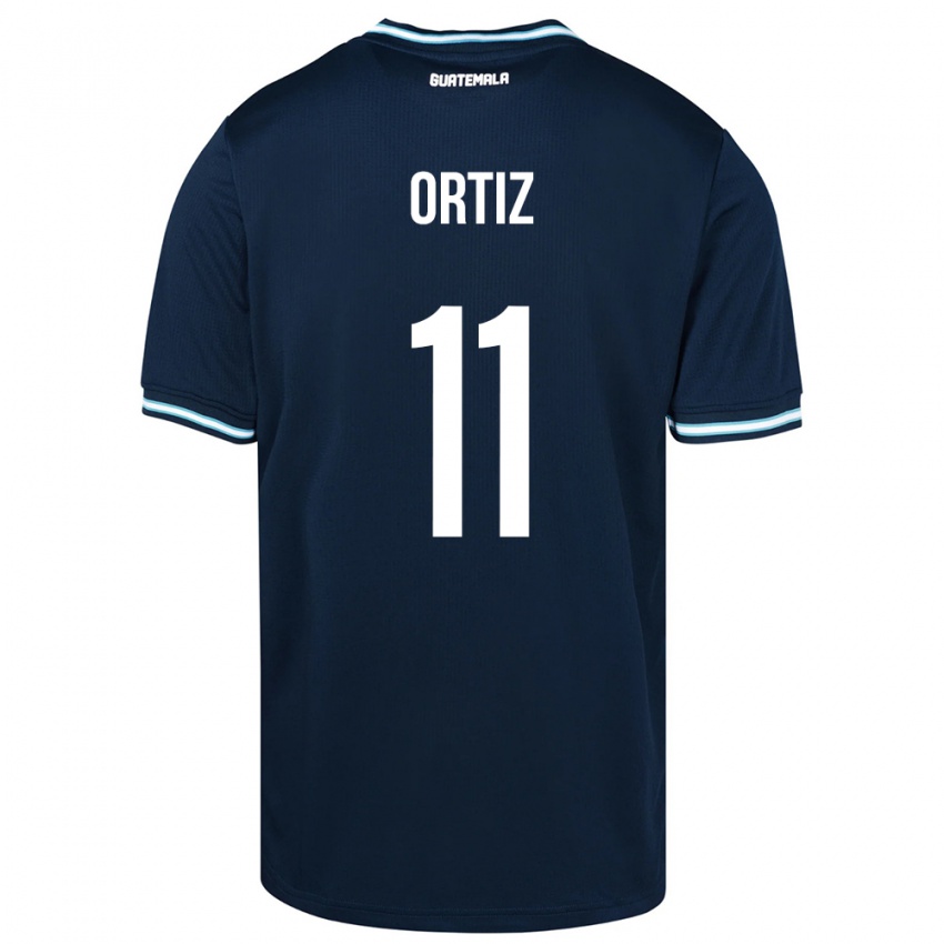 Kinderen Guatemala Andersson Ortiz #11 Blauw Uitshirt Uittenue 24-26 T-Shirt