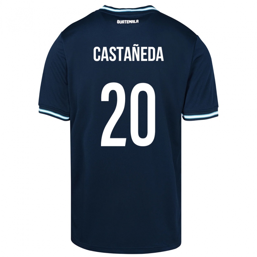 Kinderen Guatemala Brayam Castañeda #20 Blauw Uitshirt Uittenue 24-26 T-Shirt