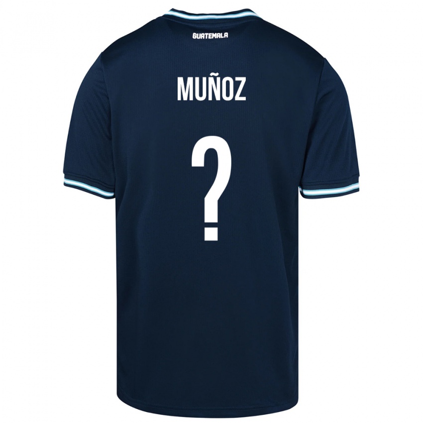 Kinderen Guatemala Rudy Muñoz #0 Blauw Uitshirt Uittenue 24-26 T-Shirt