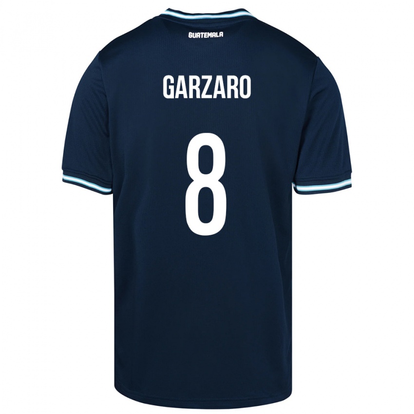 Kinderen Guatemala Santiago Garzaro #8 Blauw Uitshirt Uittenue 24-26 T-Shirt