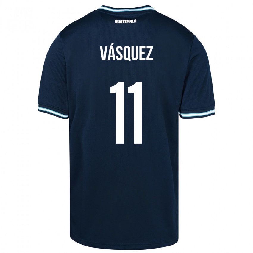 Kinderen Guatemala Gabino Vásquez #11 Blauw Uitshirt Uittenue 24-26 T-Shirt